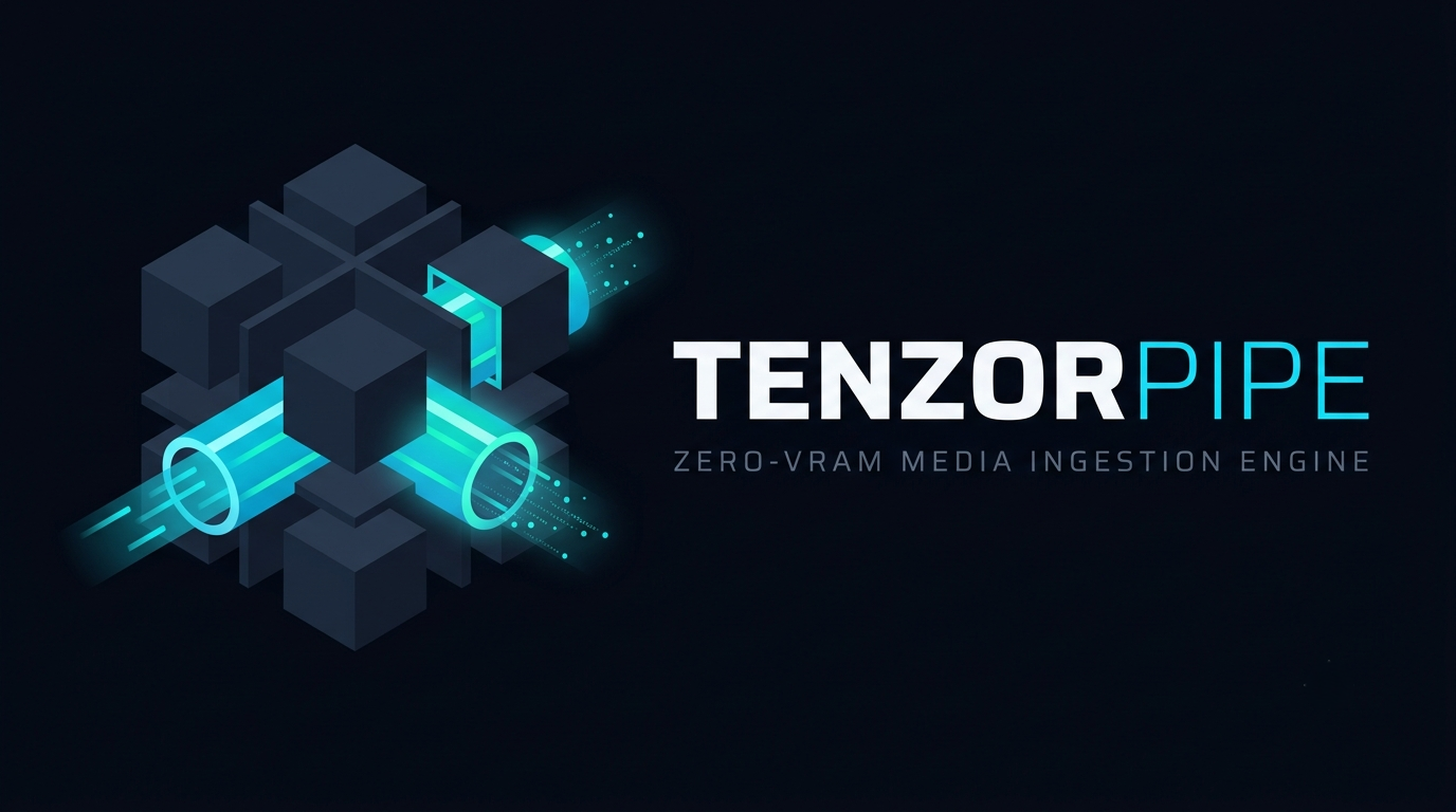 TenzorPipe — zero-VRAM media ingestion engine